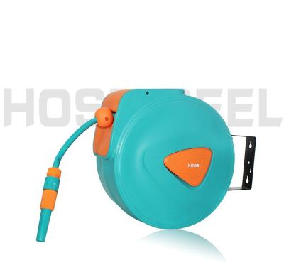 China Adjustable CE Approved 20m Flat Garden Automatic Retractable Water Hose Reels for sale