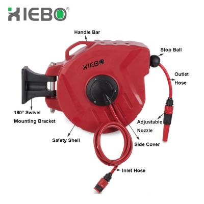 China XIEBO 20m Anti-UV Retractable Garden Water Hose Reel for sale