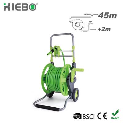 China 45m/150ft Adjustable Handle Adjustable Hose Reel Cart For Car Washing And Yardworks XBW-E04 for sale