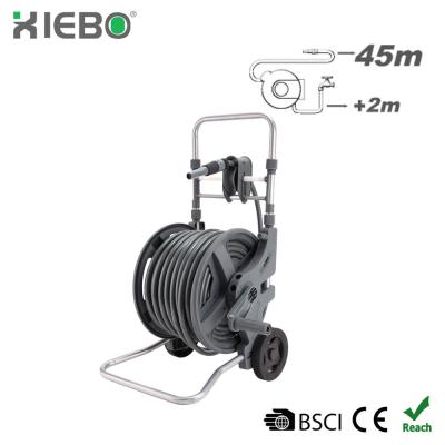 China 45m adjustable hose reel cart for garden yardworks hose reel parts Xiebo brand XBW-E04 for sale