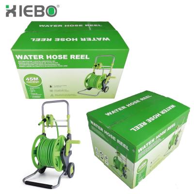 China Adjustable Garden Handle Hose Reel Trolley 45m for sale