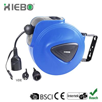 China Adjustable Cable Wall Mounted Reel Hose Reel 20m Electric Retractable Thermal Protector XBE-01 for sale