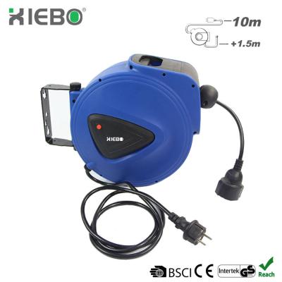 China XBE-B01 Wall Mounted Automatic Retractable Electric Home Appliance Cable Reel Hose Reel 180 Degree 10m for sale