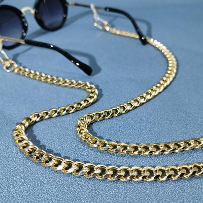 China Fashion Gold Color Rope Holder Eco-friendly Rope For Men Women Couples Metal Glass Face Sunglass Chain Reading Glasses Chain for sale