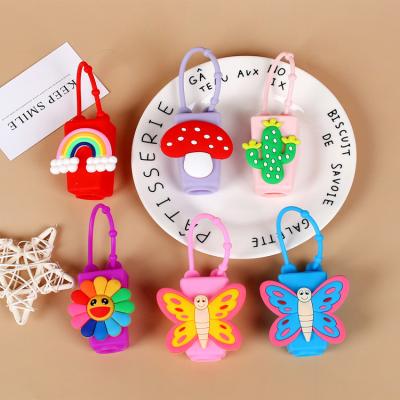 China Gift Packing Cartoon Mini Hand Sanitizer Split Bottles Travel Hand Gel Holder Portable Slot No Cover Clean Detachable Bottle Bottle for sale