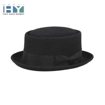 China High Quality Character Mens Womens Custom 100% Wool Felt Fedora Pork Pie Hat for sale