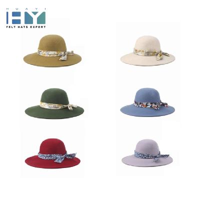 China Fashionable Ruediger 2021 New Image Designer Wide Brim 100% Wool 2 Two Tone Felt Fedora Hats for sale