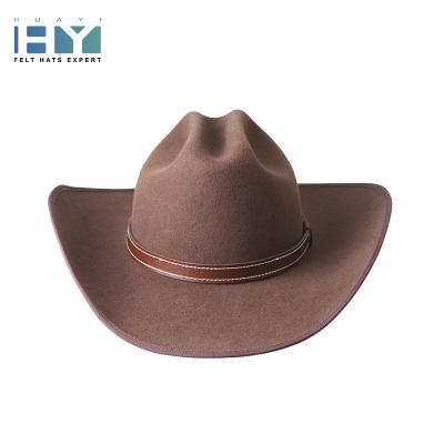 China Character China Manufacture Design Winter Western Felted Hat Felt Cowboy Hats For Men for sale