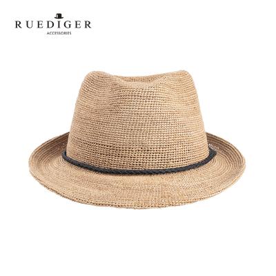 China Wholesale Custom Women's Sun UV Unisex Summer Beach Men's Picture Prevent Raffia Straw Hat for sale