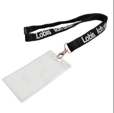 China Autumn Hot Selling Lanyard Card Holder With Lanyard PVC Cheap Custom Work Neck Strap Anti Work for sale