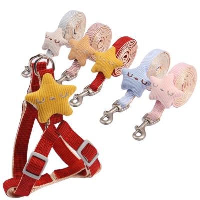 China Personalized Custom Leashes Dog Leashes Shape Star Polyester Candy Color Quick Release Leash For Medium Large Dog for sale