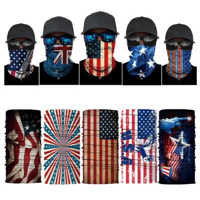 China Outdoor Sports Outdoor Sports Bandana Shorts Mens Trooper Bandana Scarf USA Flag Face Tube Bandana Multi Gears for sale