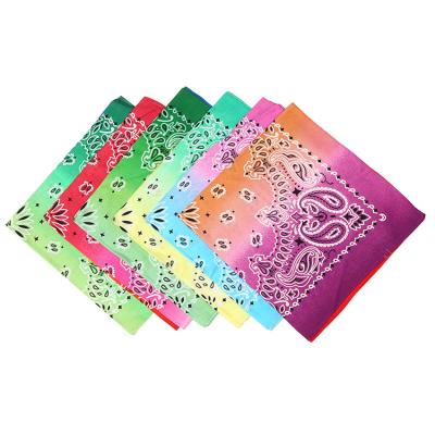 China Wholesale Sublimation Cotton Skin Friendly Square Bandana Breathable Soft Material 100% Breathable for sale