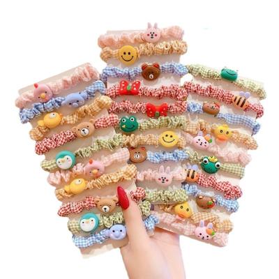 China Scrunchies 2021 Hair Decoration Hair Band Hair Ties Elastics For Girls for sale