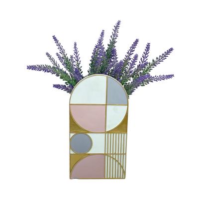 China European style decoration resin minimalist geometric vase for living room for sale