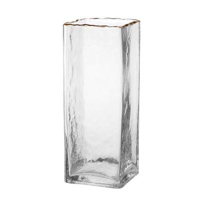 China 2021 CIA Creative Glass Vase Minimalist Colorful Clear Vases Personalized Latest By Designs for sale