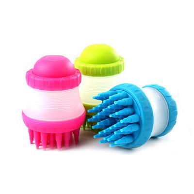 China Viable Multifunctional Pet Brush Pet Massager Silicone Device Cleaning Wash Bathing Comb Grooming Tool for sale