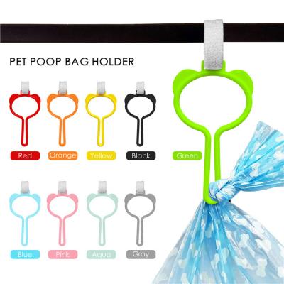 China Viable Wholesale Steel Metal Clip Pet Waste Bag Holder Hands Free Dog Poop Bag Holder for sale