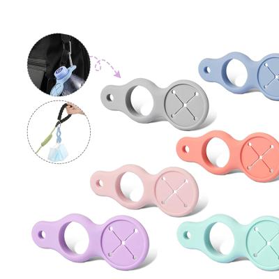 China Practical and Convenient Viable Colored Dog Poop Bag Holder Leash Dispenser Carrier Waste Bag Accessory for sale