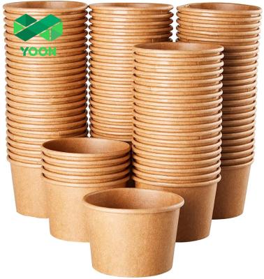 China Disposable Plastic Ice Cream Cups Paper Cup 3oz 100ml Ice Cream Wrapping Paper PE Coated for sale