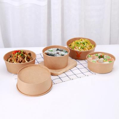 China Recyclable Grocery Hot And Cold Disposable Food Storage Containers To Go Food Paper Bowls for sale