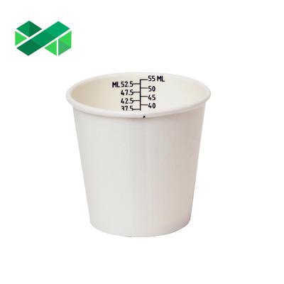 China Disposable 2oz Medicine Hygienic Tasting Disposable Paper Cups For Hospital for sale