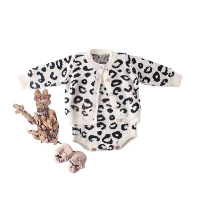 China 2022 Children's Clothing 0-2 Years Baby + Baby Girl's Other Harcoat Harcoat Two Pieces Other Costume Leopard Print Coats Wholesale for sale