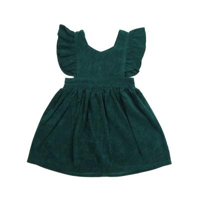 China 2021 Eco-friendly Black Girl Dresses New Designs Toddler Girl Dress Children Kids Vintage Dresses for sale