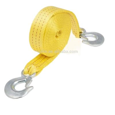 China Durable Sports Tow Strap with safety hooks Polyester Belt 2''x20 for sale