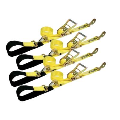 China Car Carrier 4pcs Wheel Tie Down Tie Down Straps 4500KG Car Hauler for sale