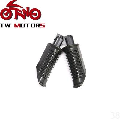 China High Quality Aluminum Alloy Iron Fist Pedal Motorcycle Footpeg Rubber Foot Pegs For Universal Motorbike Dirt Bike Pitbike Pedal for sale