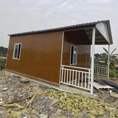 China Modern Farmer House With Wooden Sandwich Panels Prefab Steel Villa Prefab Houses for sale