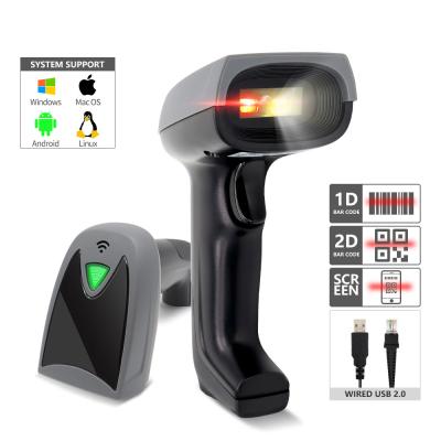 China ABS+PC Mobile Portable Handheld QR Code Reader Wired USB 1D 2D Code Barcode Scanner for Android Tablet for sale