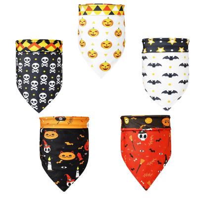 China New Outstanding Dog Dishonest Cat Halloween Style Pets Fashion Quality Bandana With Customized Prints for sale