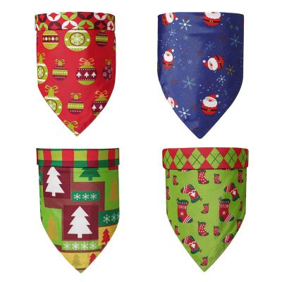 China New Outstanding Dog Dishonest Cat Christmas Style Pets Fashion Quality Bandana With Customized Prints for sale