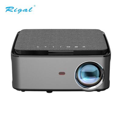 China Native OEM ODM 250 Built-in Lumens 1080p 4K ANSI Speakers LCD LED Home Theater Video Portable Projector for sale