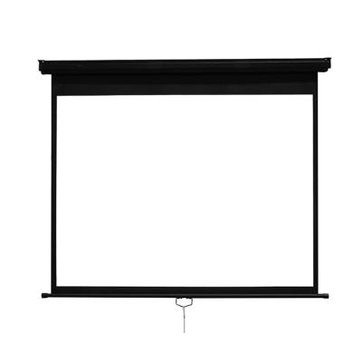 China Self Pull Down Locking Manual Pull Down Projection Screen For Desktop Black, White Rigal / OEM FS-MS 60