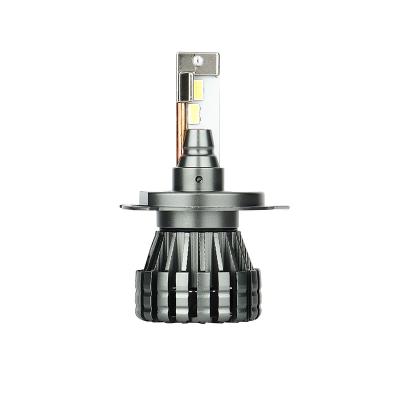 China Automotive led headlight factory V4 14500lm 70w projector lens H4 far and near auto car led motorcycle light bulb h4 led headlight for sale