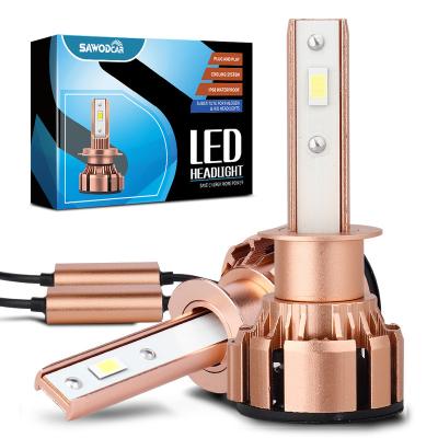 China Sawodcar Auto Lighting System V3 High Lumen Car Headlight Auto High Lumen Bulb H1 Car Led Headlight XF 95 for sale