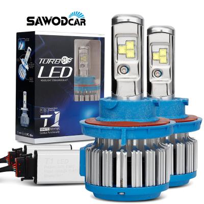 China SAWODCAR Led Headlight H13 55W 13000LM 12V High Low Fog Light 3570 CSP LED Triple Beam Led Headlight Bulb Universal for sale