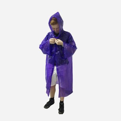 China 100% Waterproof /Soft/Convenient Custom Logo Printed Disposable PE CPE Eco-friendly Raincoat for sale