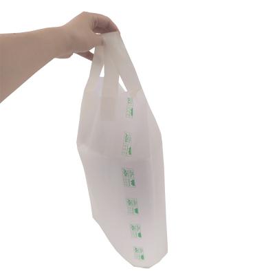 China Custom Promotion OEM Logo Printed Compostable Softloop Carrier Bag for sale