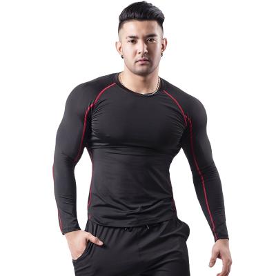 China Breathable Manufacturers Selling Fashion Quick Drying Sports Tops Mens Long Sleeve Gym Top for sale