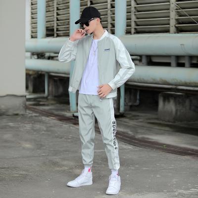 China Breathable The Latest Fashion Sportswear Men's Two Piece Set Loose Urban Casual Fitness Suit for sale