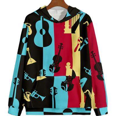 China parride music instrument color printing custom large pocket pullover sweatshirts and hoodies for sale