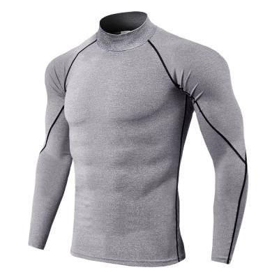 China Quick-drying Breathable High Fitness Men's Sports Gym T-shirts Long Sleeve Sports Gym T-shirts Jogger Sport Tops for sale