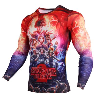 China Personality Breathable Quick Dry Long Sleeve Casual T-shirt Hot Selling Top Men Sports Top for sale