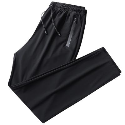 China Breathable Men's Black Long Waist High Waist Jogger Streetwear Casual Loose Loose Casual Wide Leg Pants for sale