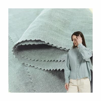 China Organic Eco - Friendly Wholesale Linen Fabric 17S*21S Eco - Friendly Linen Fabric 100 % For Clothing for sale