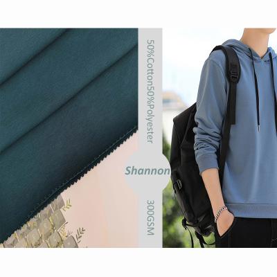 China Breathable and Comfortable French Terry New Arrivals Breathable CVC Knitted Hoodie Cloth Fabric for sale